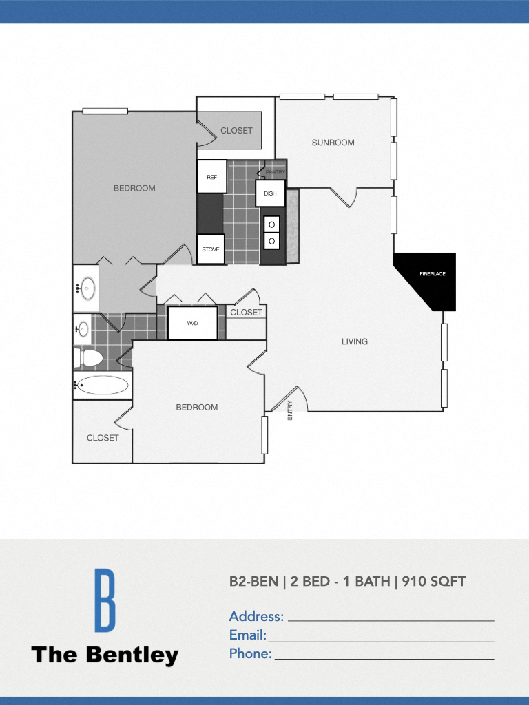 The Bentley B2 Floor Plan